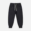 Child wearing the Heather Black Tech Jogger, a relaxed fit black jogger