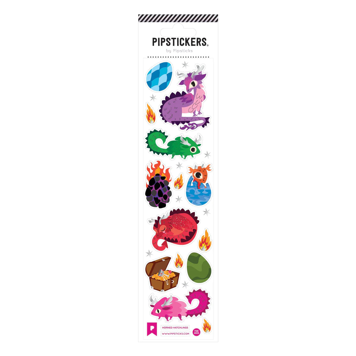 Horned Hatchlings Sticker Sheet 196 TOYS CHILD Pipsticks 