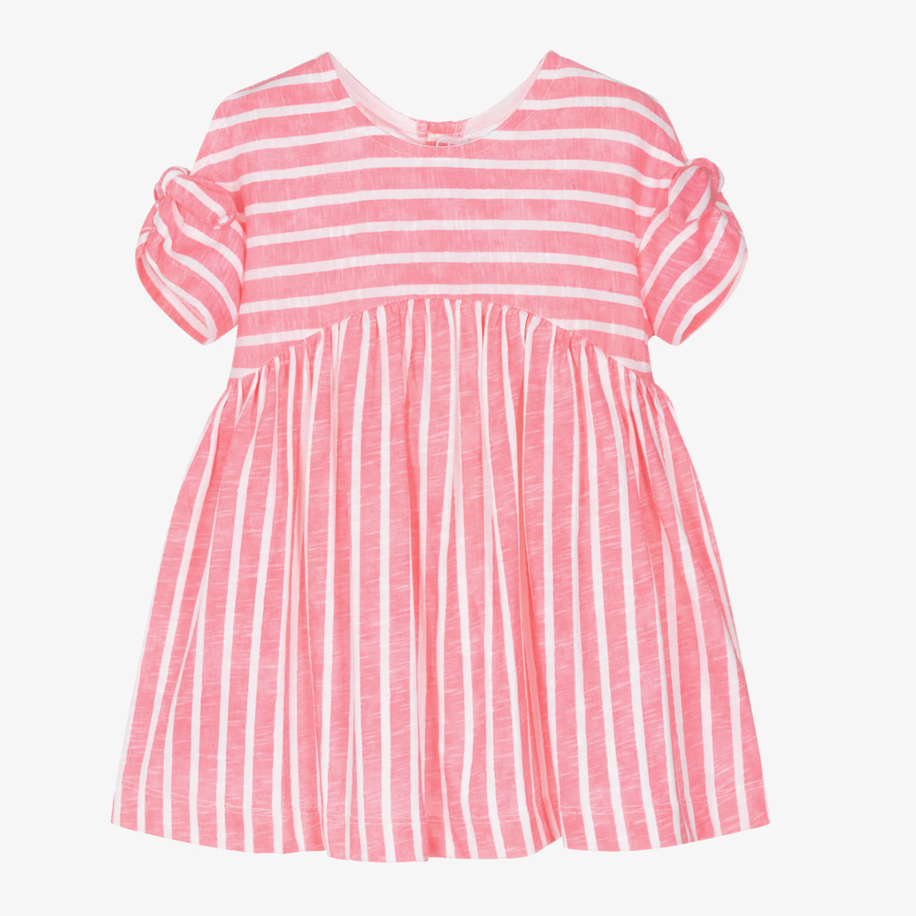 Pink and white stripe dress