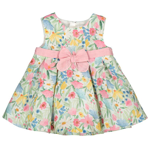 Jade Floral Bow Dress 120 BABY GIRLS APPAREL Mayoral 2-4m 