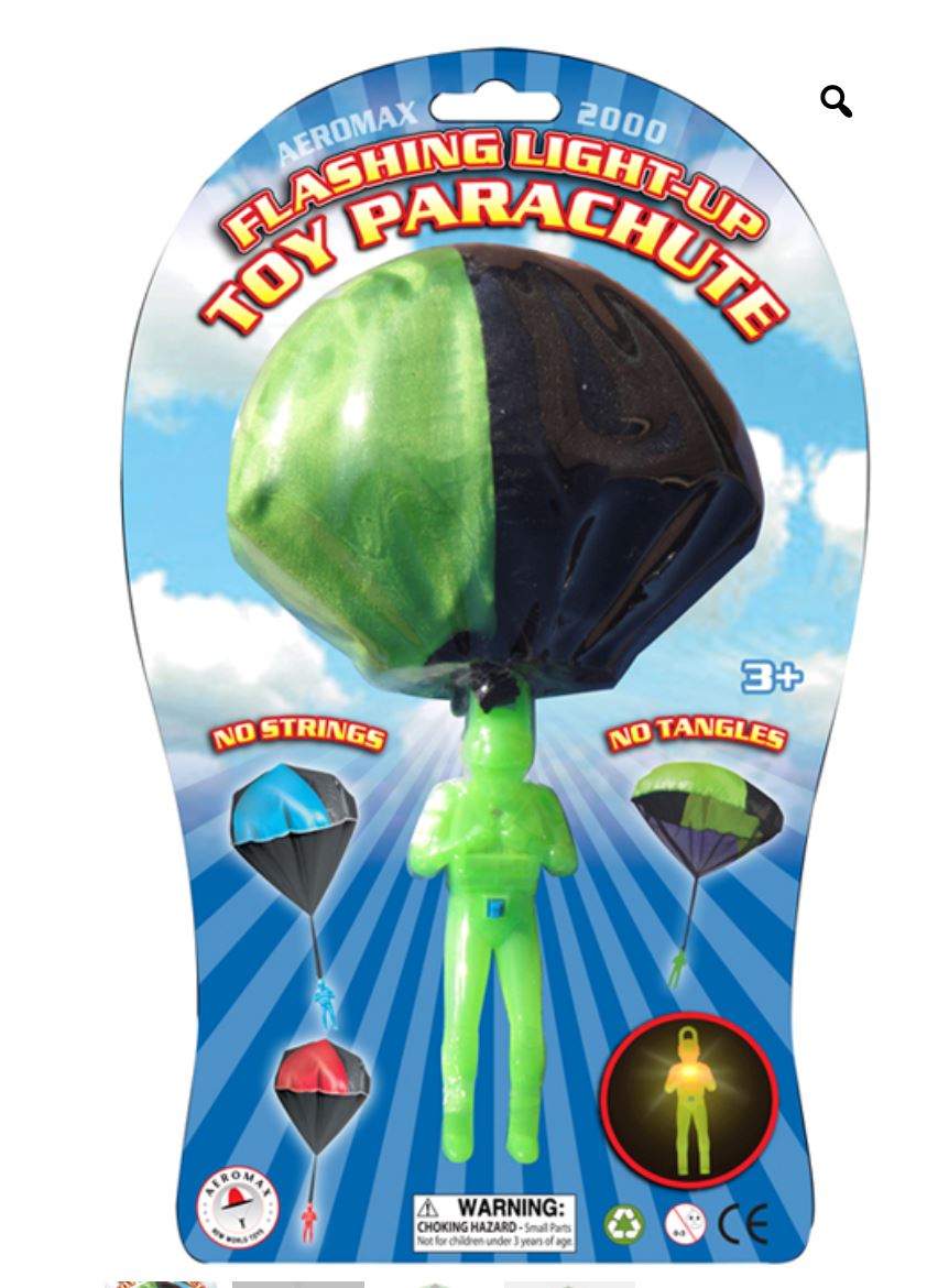 Light Up Toy Parachute 196 TOYS CHILD Aeromax Green 