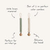 Linen Pacifier Clips
