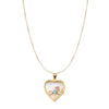 Floating Heart Locket Necklace