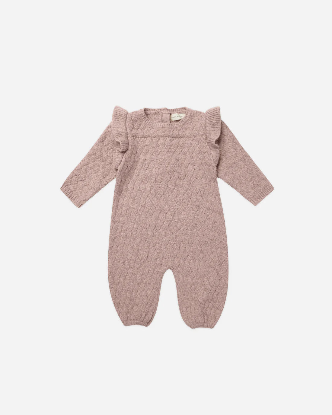 Mauve Heathered Romper 120 BABY GIRLS APPAREL Quincy Mae 
