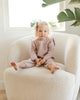 Mauve Heathered Romper 120 BABY GIRLS APPAREL Quincy Mae 