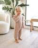 Mauve Heathered Romper 120 BABY GIRLS APPAREL Quincy Mae 