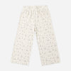 Girl wearing the Meadow Wide Leg Pant with a delicate print
