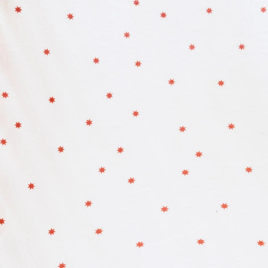Red star pattern on a white background