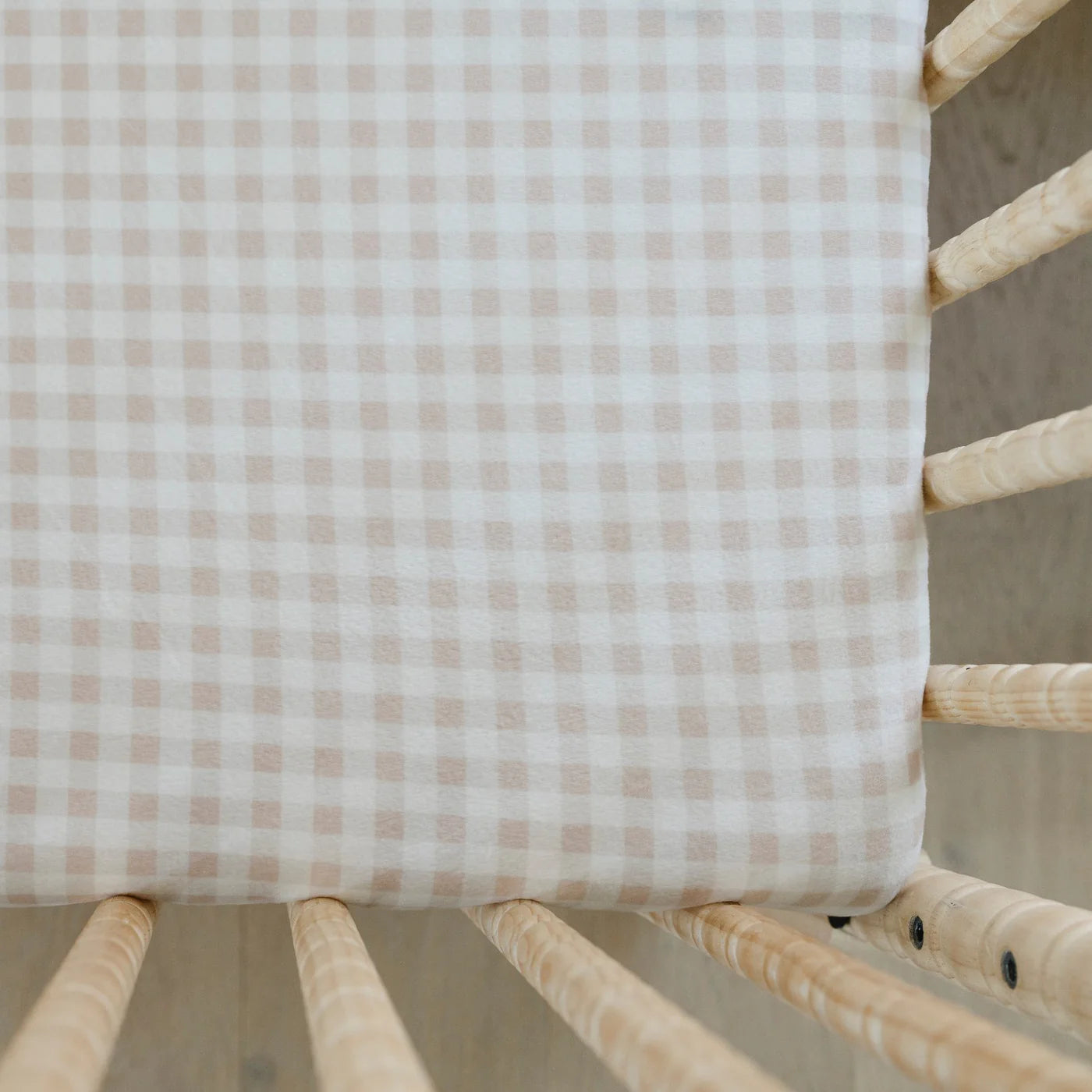 Gingham Luxe Crib Sheet