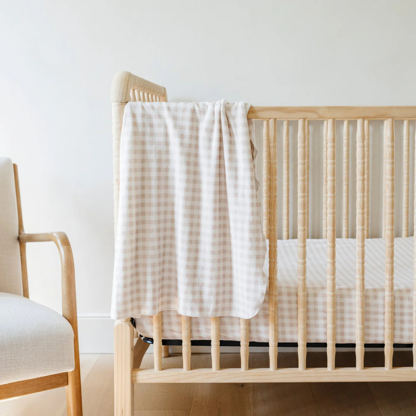 Gingham Luxe Crib Sheet