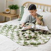 Olive Check Minky Stretch Blanket