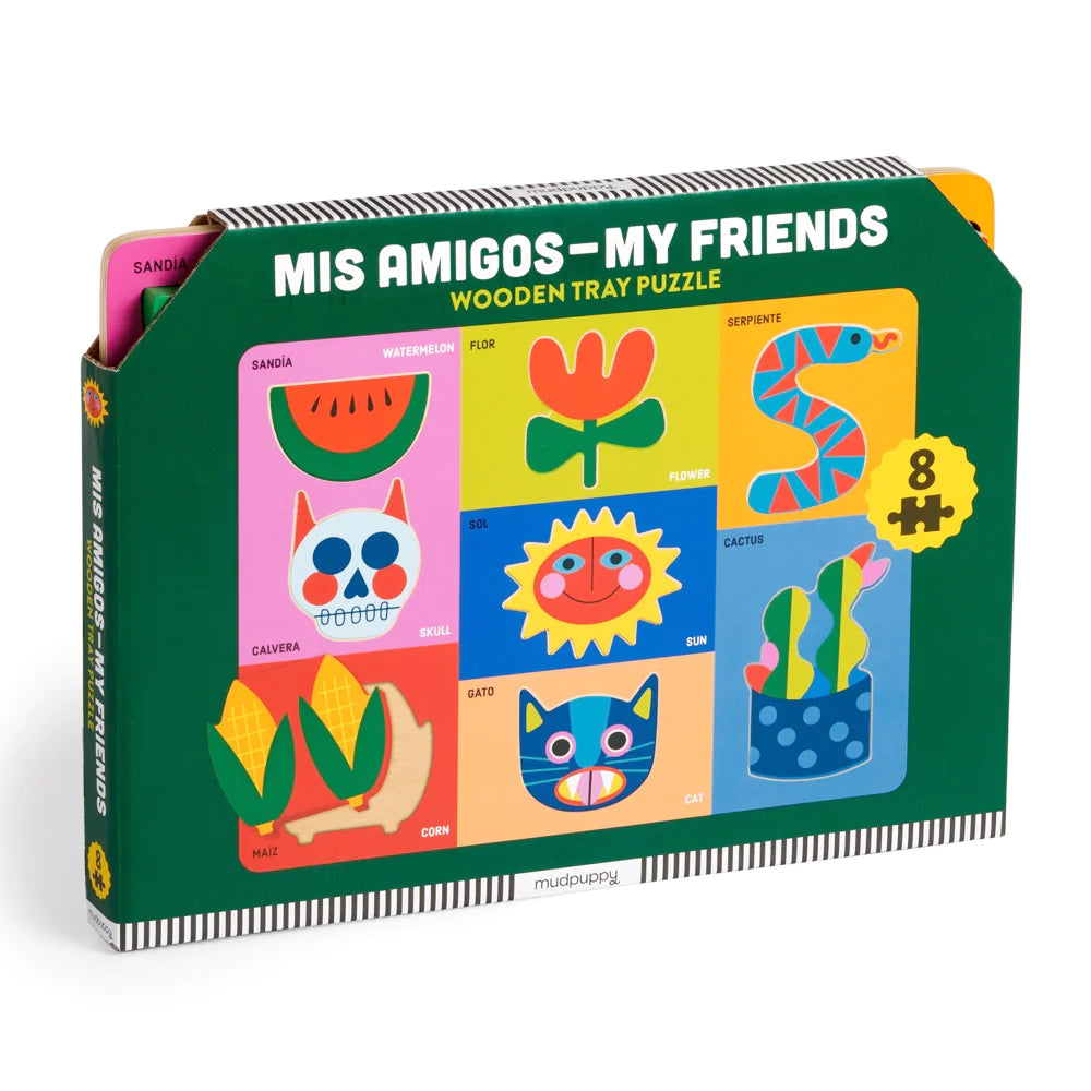 Mis Amigos Wood Puzzle 196 TOYS CHILD Mudpuppy 