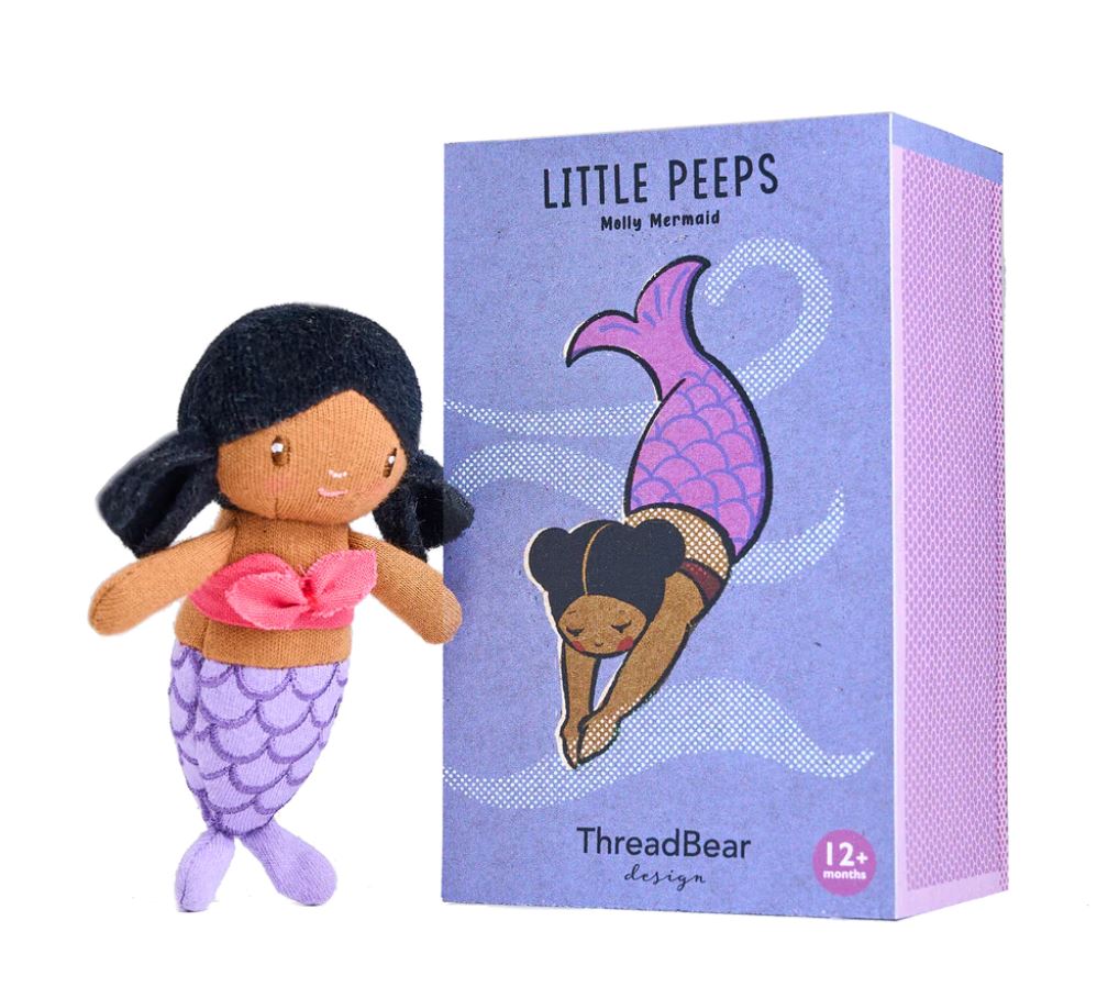 Molly Mermaid Little Peeps Matchbox Doll 196 TOYS CHILD Threadbear Design 