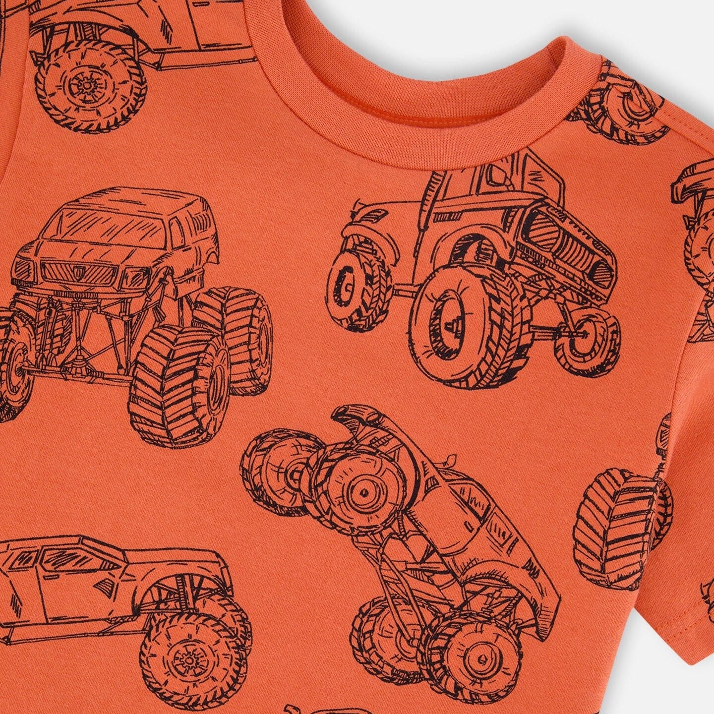 Red Monster Trucks Tee