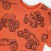 Red Monster Trucks Tee