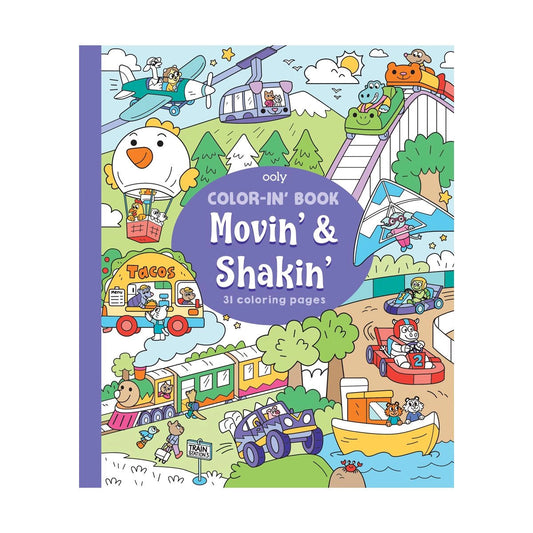 Movin' & Shakin Coloring Book 196 TOYS CHILD Ooly 