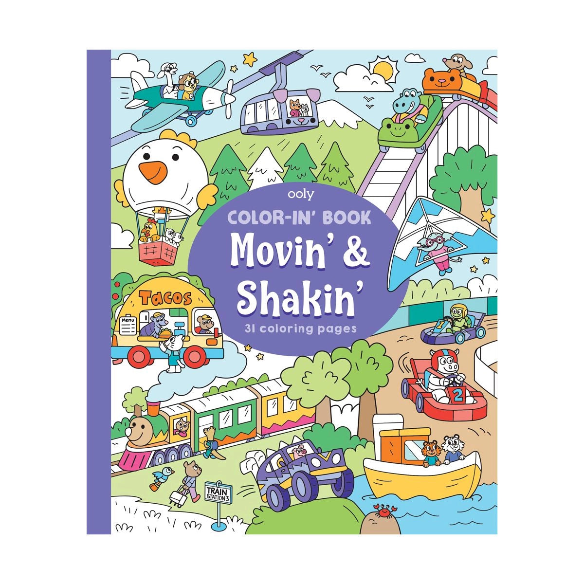 Movin' & Shakin Coloring Book 196 TOYS CHILD Ooly 