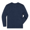 Boys Navy Heather Organic Henley Pocket Tee by Hope & Henry, back view