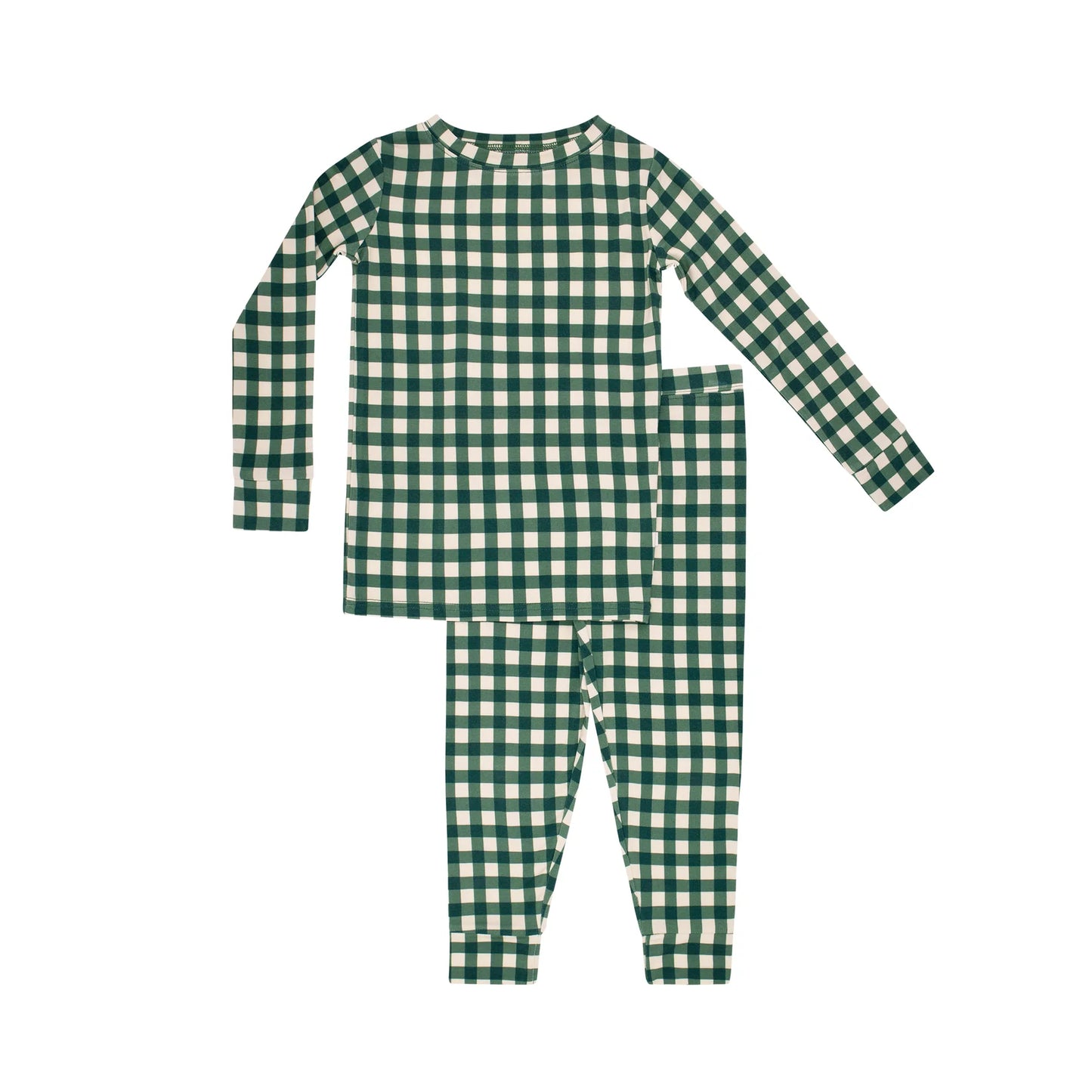 Evergreen Gingham Pajama Set