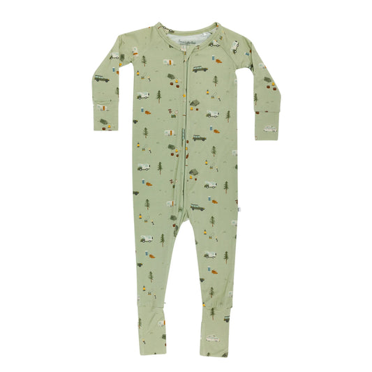 Happy Camper Convertible Zip Romper