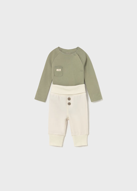 Sage Pocket Onesie Set