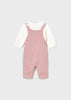 Orchid Knit Overalls Set