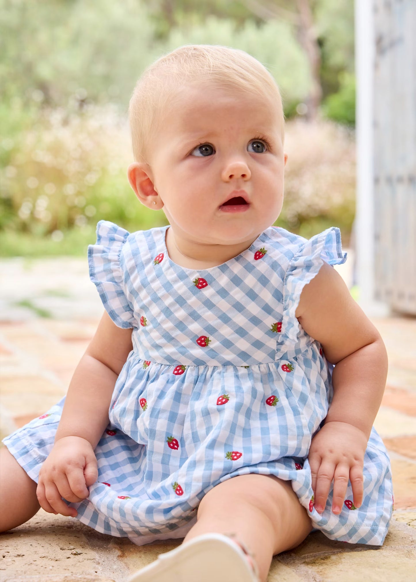 Gingham Strawberry Dress