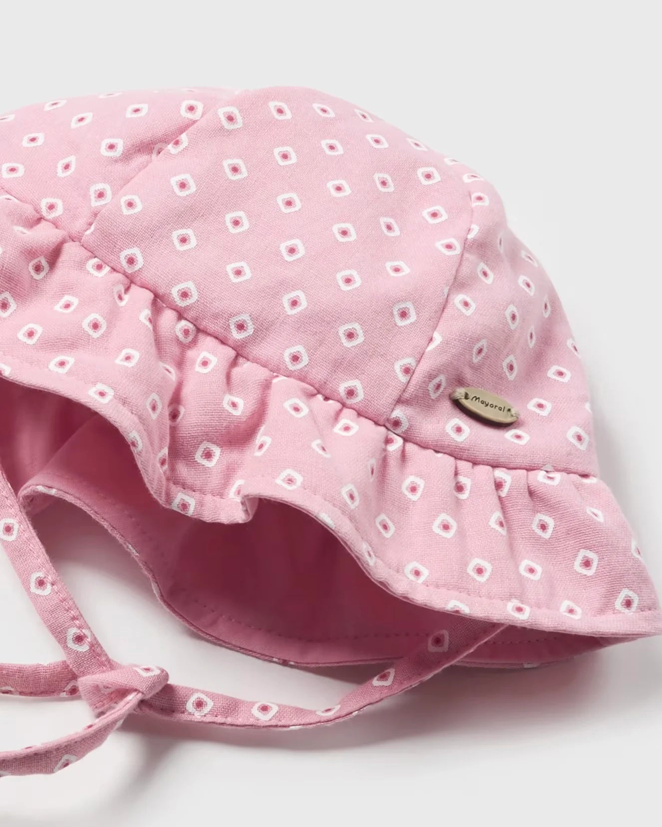 Pink Ikat Bubble & Hat Set