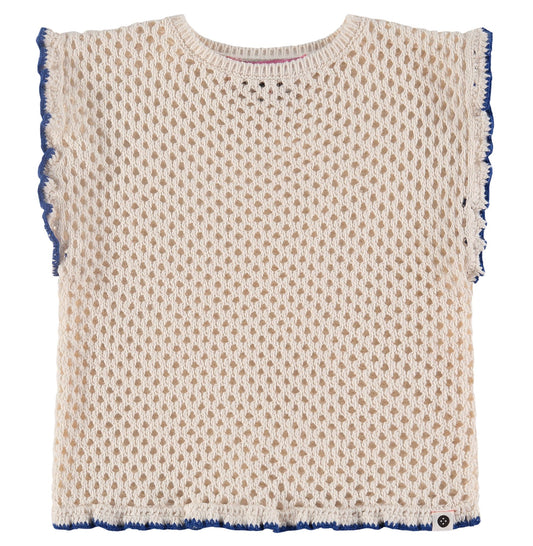 Off White Crochet Top 150 GIRLS APPAREL 2-8 Stains and Stories 2T 