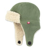 Olive Furry Fleece Trapper Hat 100 ACCESSORIES BABY Zutano 6m 
