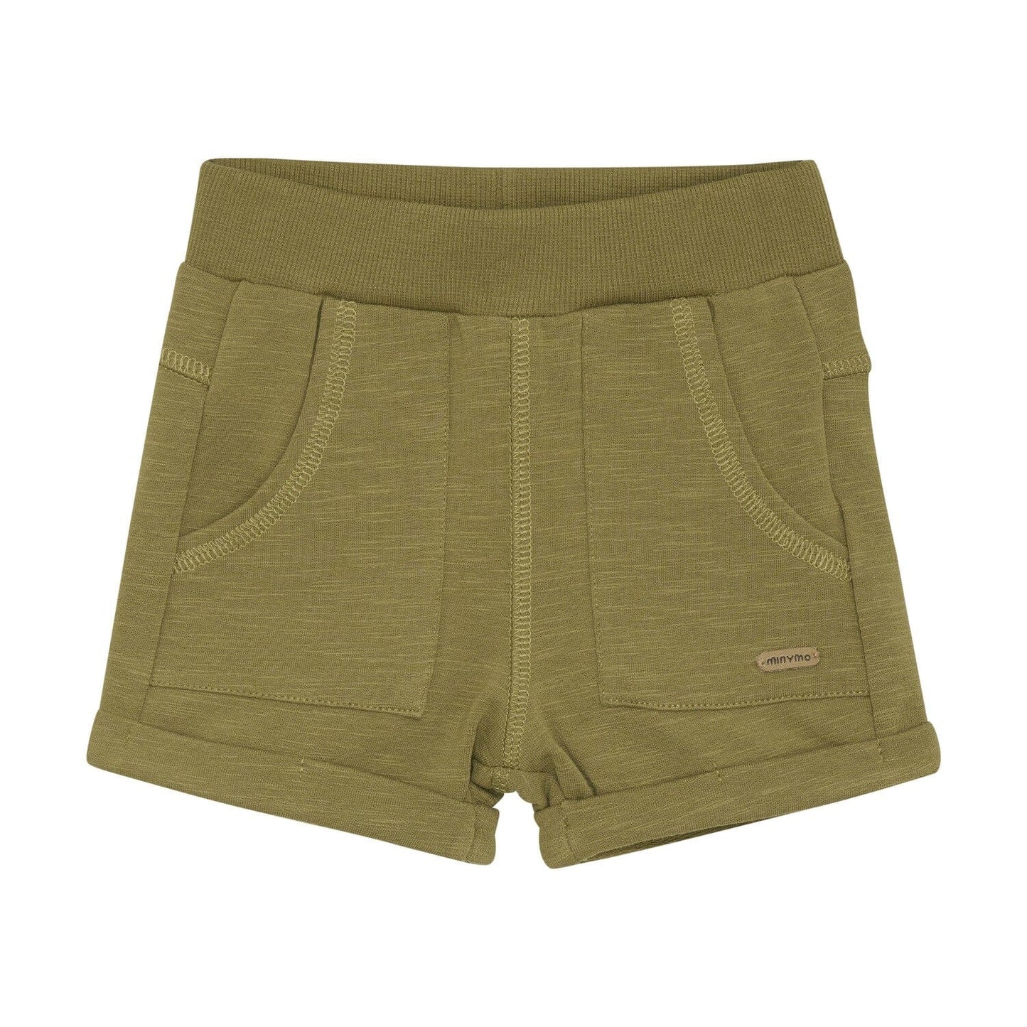 Olive Sweat Shorts 130 BABY BOYS/NEUTRAL APPAREL Minymo 3m 