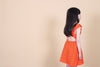 Orange Ruffle Open Back Dress 150 GIRLS APPAREL 2-8 Tiny Tribe 
