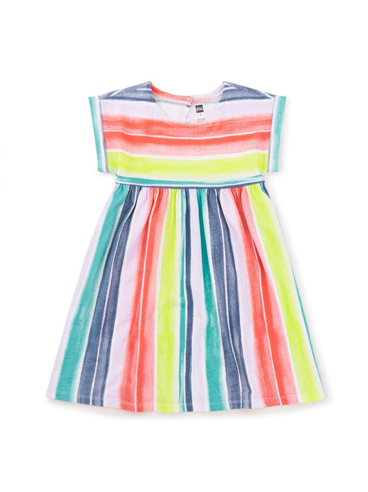 Painted Stripe Empire Dress 120 BABY GIRLS APPAREL Tea 3-6m 