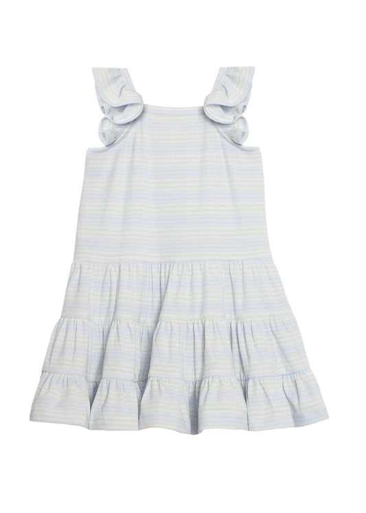 Payton Blue Stripes Dress 150 GIRLS APPAREL 2-8 Isobella & Chloe 2T 