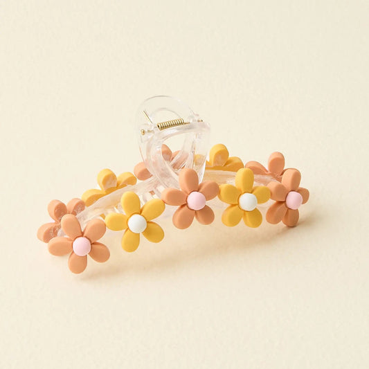Peachy Daisy Claw Clip 110 ACCESSORIES CHILD The Darling Effect 