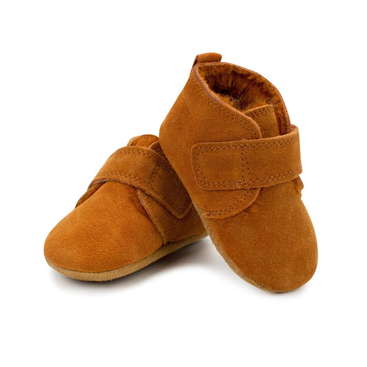 Pecan Leather Baby Shoe 100 ACCESSORIES BABY Zutano 6m 