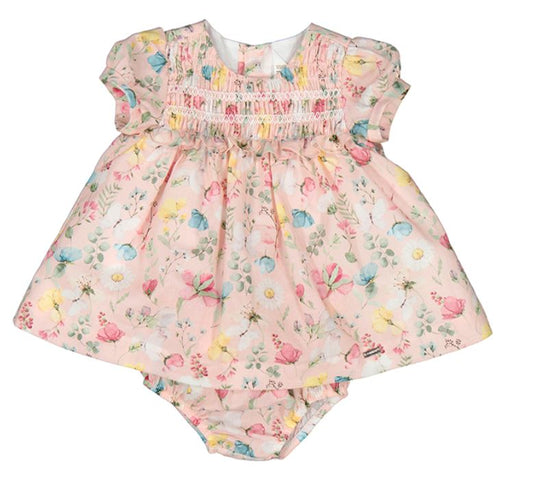 Pink Butterfly Floral Dress 120 BABY GIRLS APPAREL Mayoral 2-4m 
