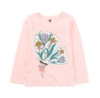 Pink Butterfly Graphic Top 120 BABY GIRLS APPAREL Tea 6-9m 