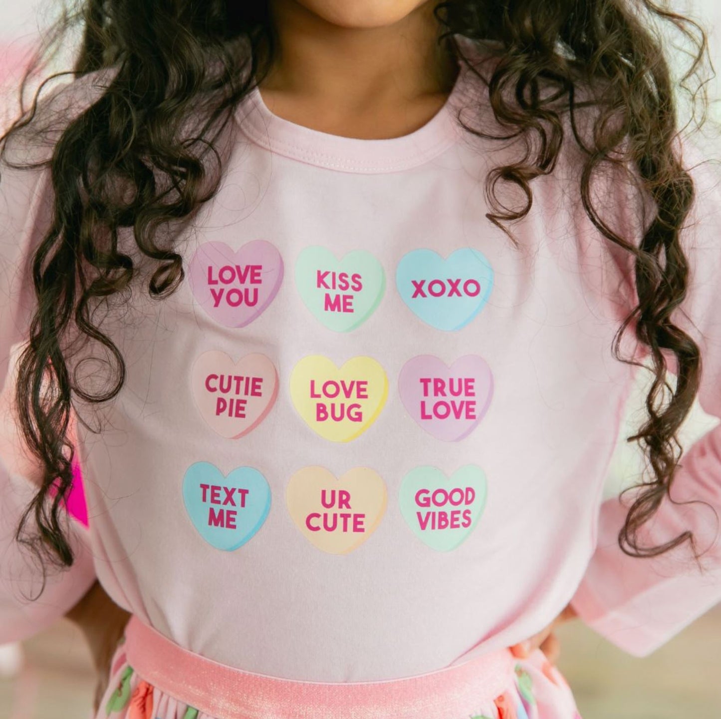 Pink Candy Hearts Top 150 GIRLS APPAREL 2-8 Sweet Wink 