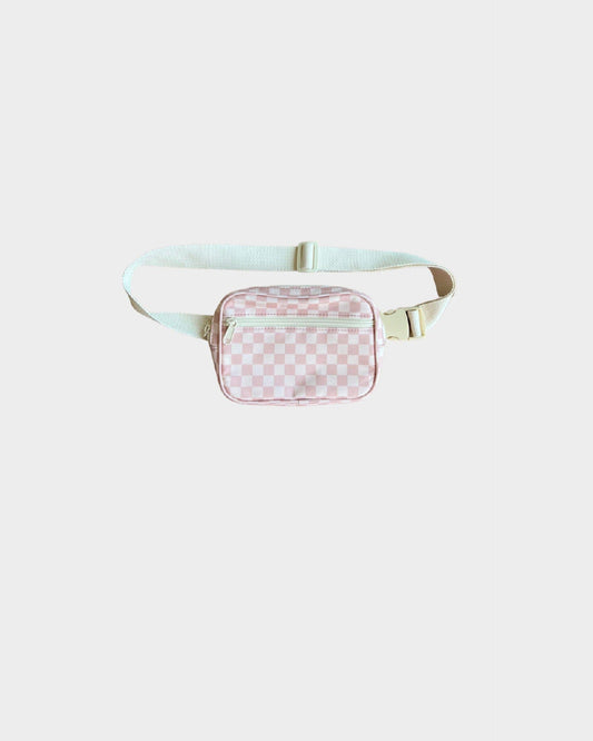 Pink Checkered Mini Belt Bag 110 ACCESSORIES CHILD Baby Sprouts 