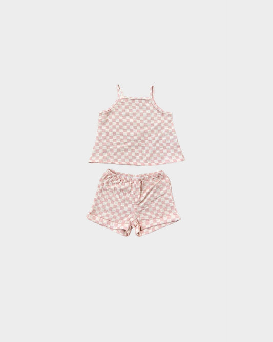 Pink Checkered Tank Set 150 GIRLS APPAREL 2-8 Baby Sprouts 2T 