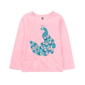 Pink Peacock Graphic Top 150 GIRLS APPAREL 2-8 Tea 2 