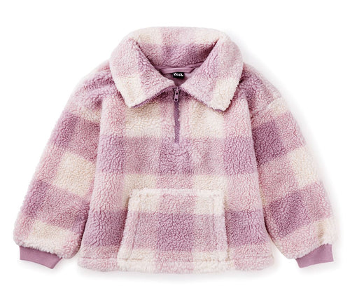 Pink Plaid Fleece Pullover 150 GIRLS APPAREL 2-8 Tea 2/3 