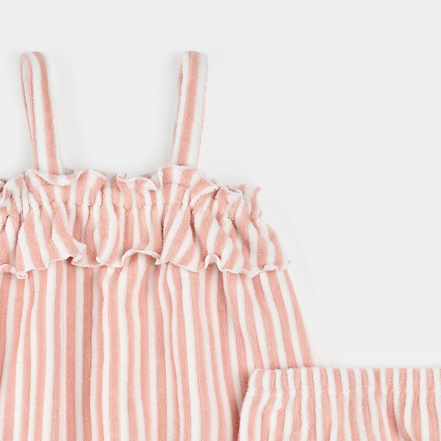 Pink Stripe Dress Set