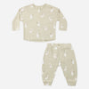 Polar bears tee and pant set by Rylee and Cru laid flat