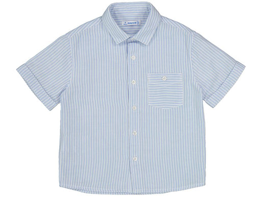 Powder Blue Stripe Shirt 140 BOYS APPAREL 2-8 Mayoral 2T 