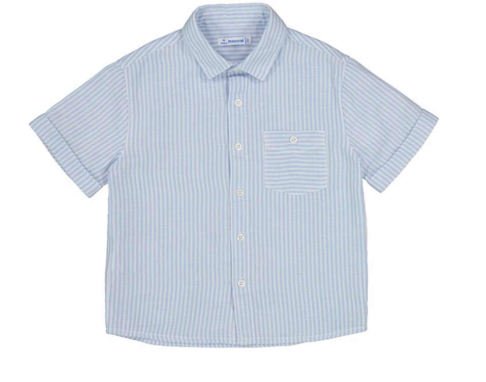 Powder Blue Stripe Shirt 140 BOYS APPAREL 2-8 Mayoral 2T 