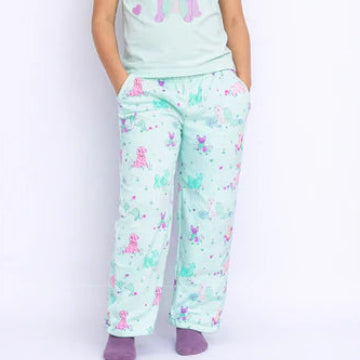 Blue Puppies Plush Pants