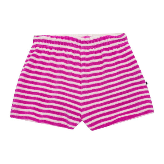 Purple Stripe Terry Shorts 120 BABY GIRLS APPAREL Molo 3m 