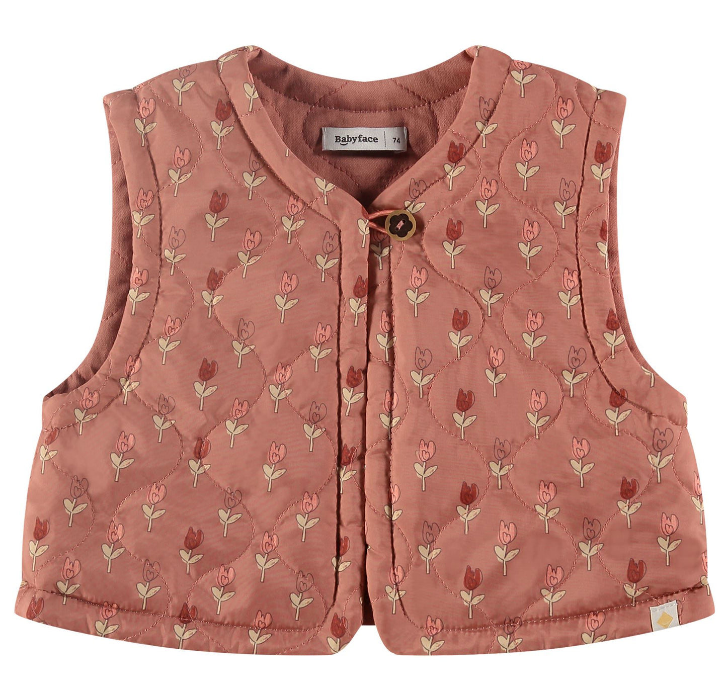 Quilted Floral Vest 120 BABY GIRLS APPAREL Babyface 3mo 
